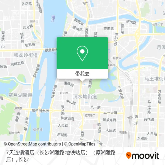 7天连锁酒店（长沙湘雅路地铁站店）（原湘雅路店）地图
