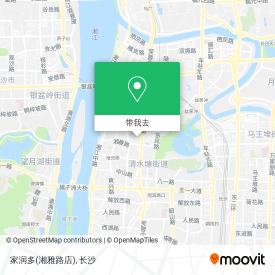 家润多(湘雅路店)地图