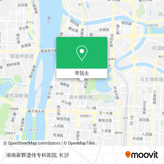 湖南家辉遗传专科医院地图