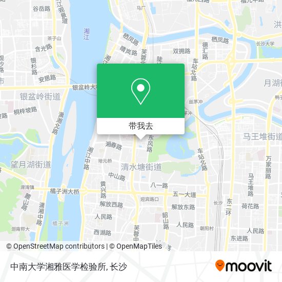 中南大学湘雅医学检验所地图