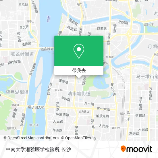 中南大学湘雅医学检验所地图