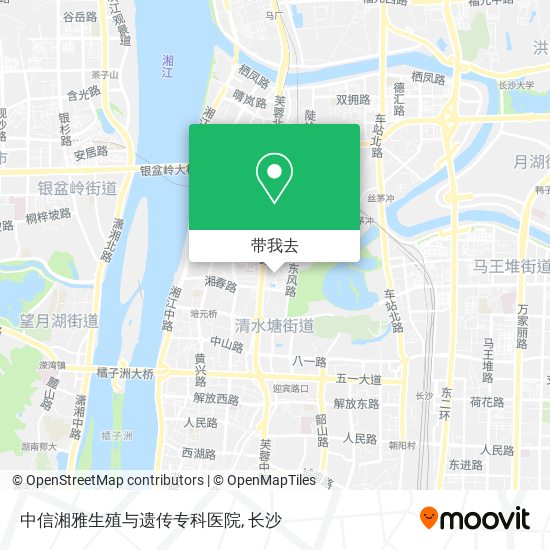 中信湘雅生殖与遗传专科医院地图