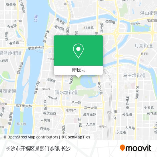 长沙市开福区景熙门诊部地图