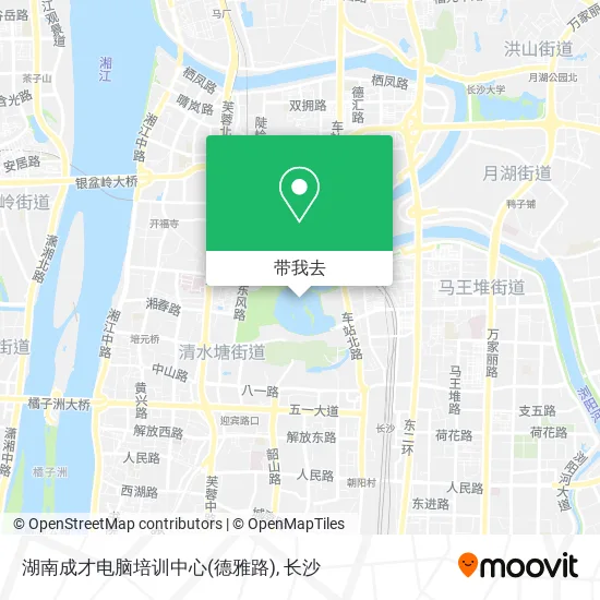 湖南成才电脑培训中心(德雅路)地图