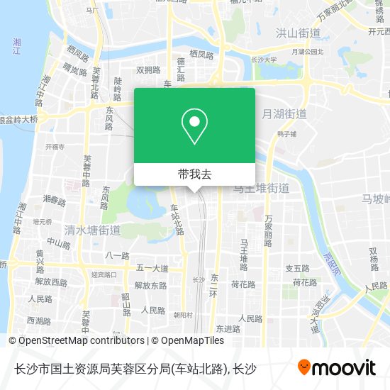 长沙市国土资源局芙蓉区分局(车站北路)地图