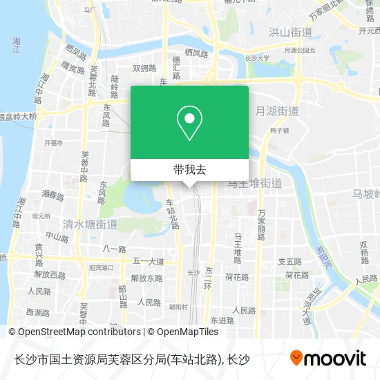 长沙市国土资源局芙蓉区分局(车站北路)地图