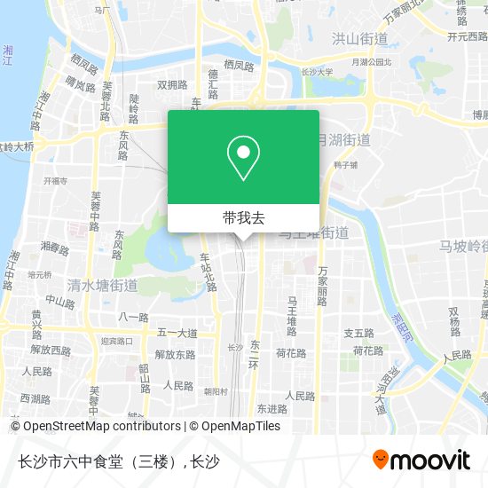 长沙市六中食堂（三楼）地图