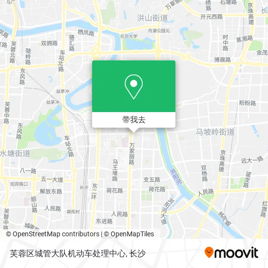 芙蓉区城管大队机动车处理中心地图