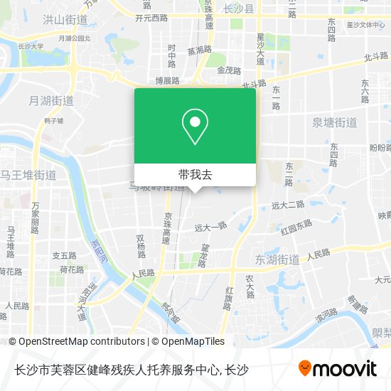 长沙市芙蓉区健峰残疾人托养服务中心地图