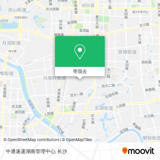 中通速递湖南管理中心地图
