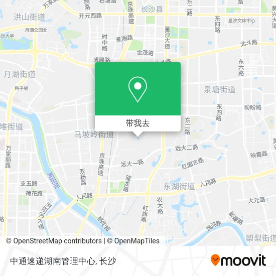 中通速递湖南管理中心地图