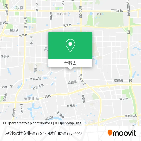星沙农村商业银行24小时自助银行地图