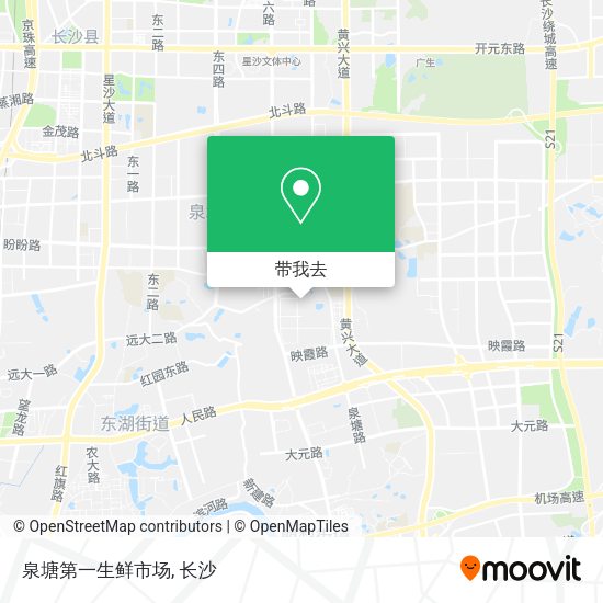 泉塘第一生鲜市场地图