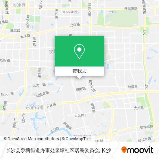 长沙县泉塘街道办事处泉塘社区居民委员会地图