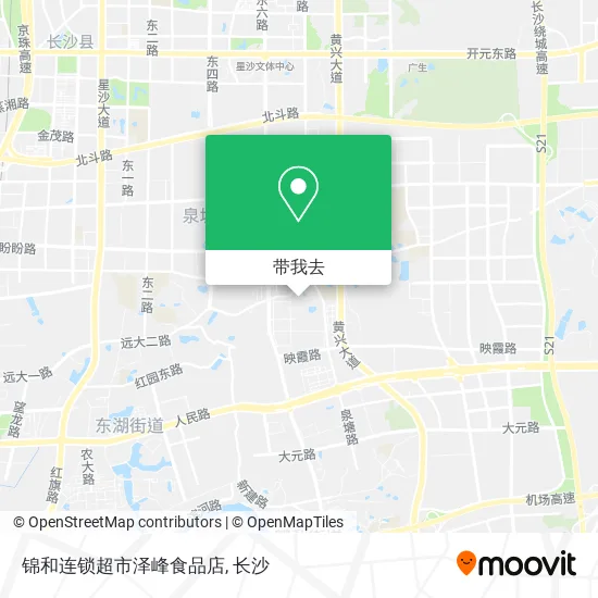 锦和连锁超市泽峰食品店地图