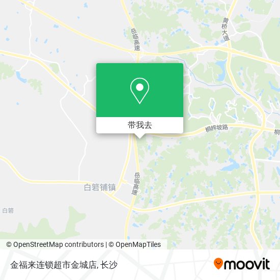 金福来连锁超市金城店地图