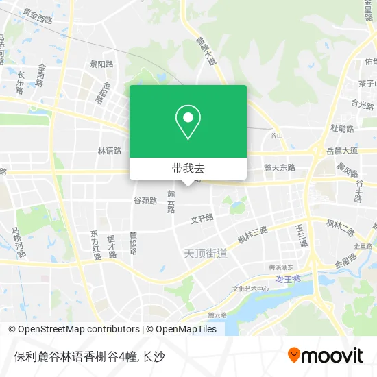 保利麓谷林语香榭谷4幢地图