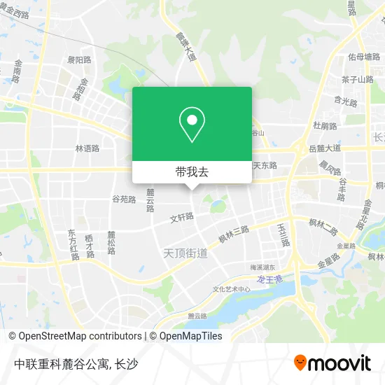 中联重科麓谷公寓地图