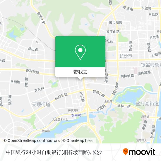 中国银行24小时自助银行(桐梓坡西路)地图
