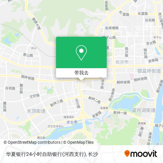 华夏银行24小时自助银行(河西支行)地图
