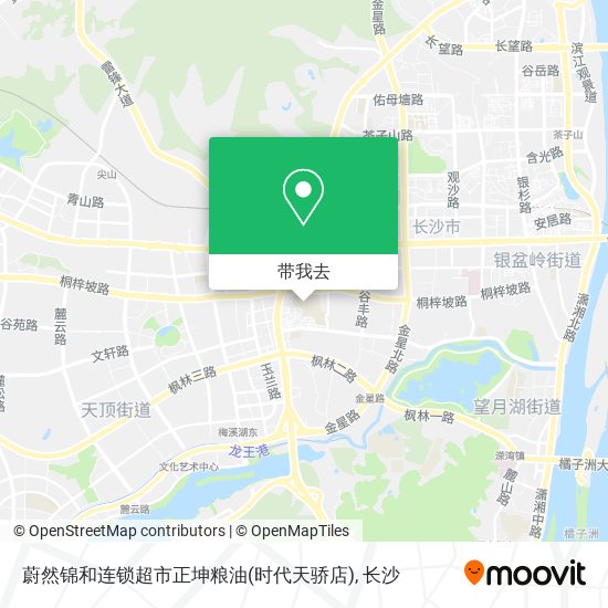 蔚然锦和连锁超市正坤粮油(时代天骄店)地图