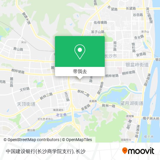 中国建设银行(长沙商学院支行)地图