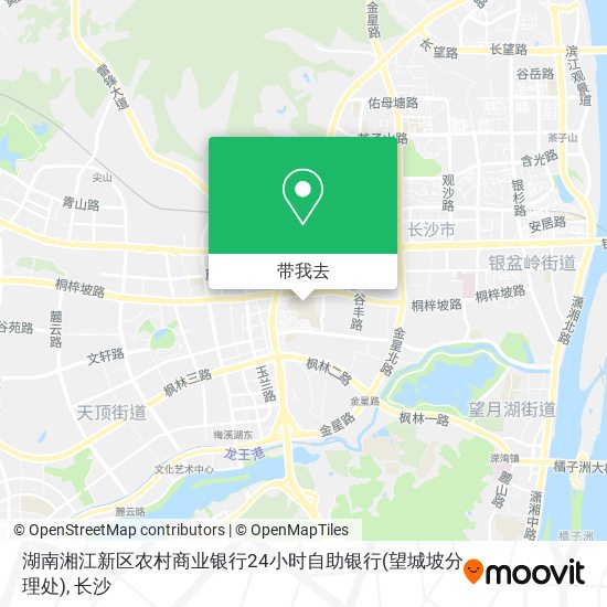 湖南湘江新区农村商业银行24小时自助银行(望城坡分理处)地图