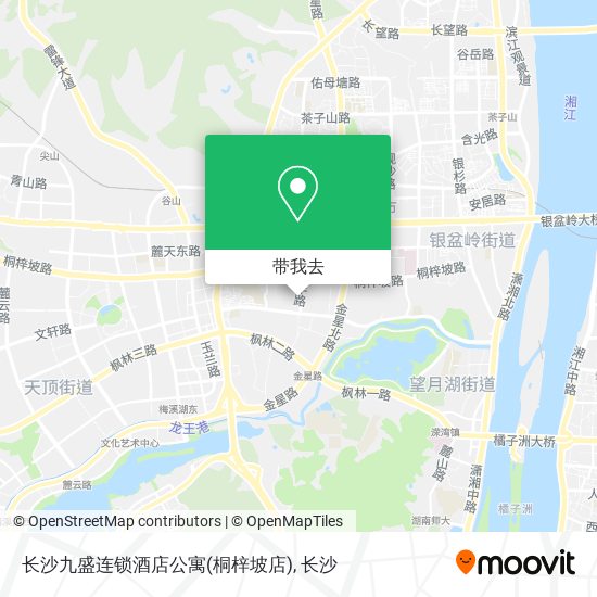 长沙九盛连锁酒店公寓(桐梓坡店)地图