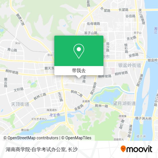 湖南商学院-自学考试办公室地图