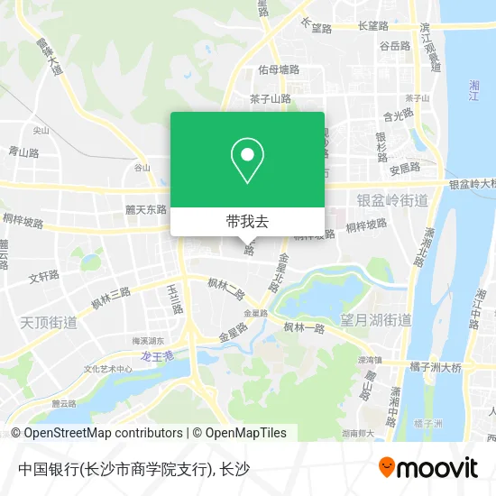 中国银行(长沙市商学院支行)地图
