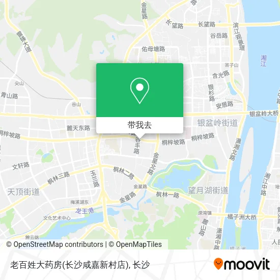 老百姓大药房(长沙咸嘉新村店)地图