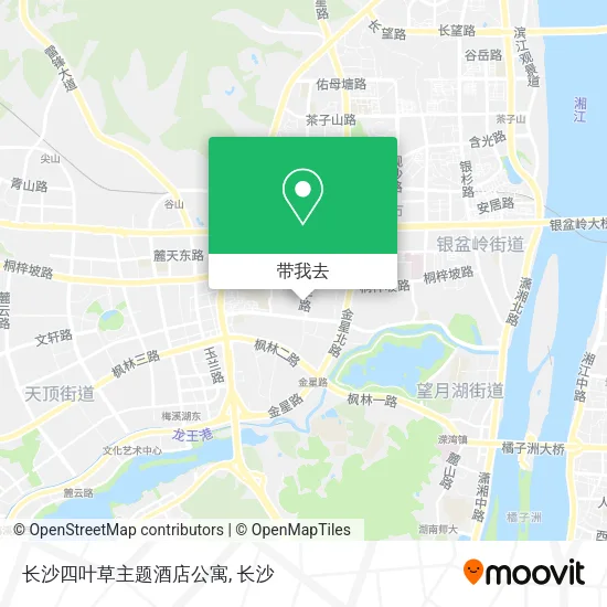 长沙四叶草主题酒店公寓地图