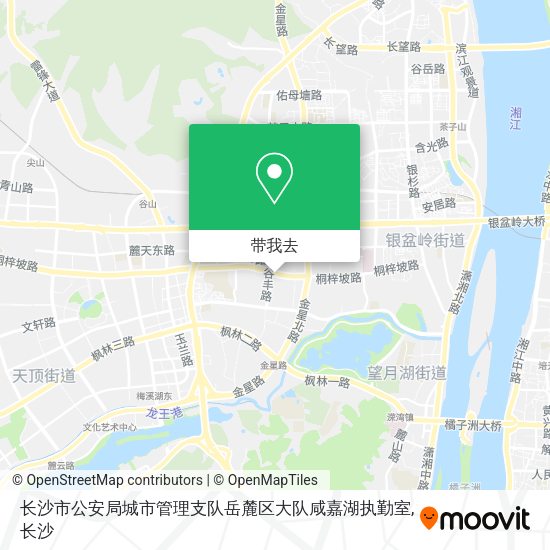 长沙市公安局城市管理支队岳麓区大队咸嘉湖执勤室地图