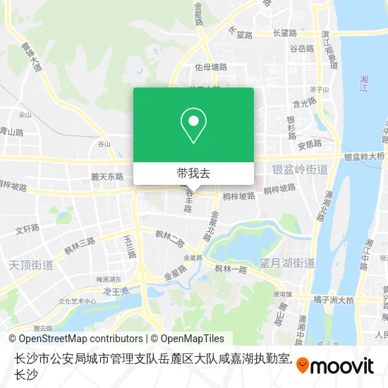 长沙市公安局城市管理支队岳麓区大队咸嘉湖执勤室地图