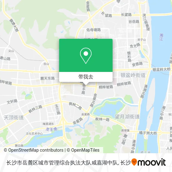 长沙市岳麓区城市管理综合执法大队咸嘉湖中队地图