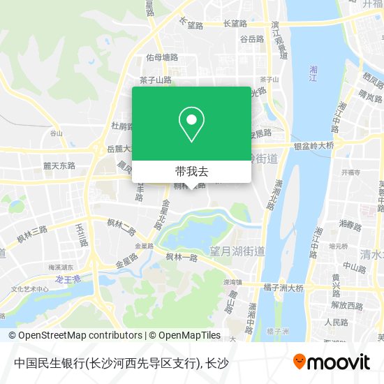 中国民生银行(长沙河西先导区支行)地图