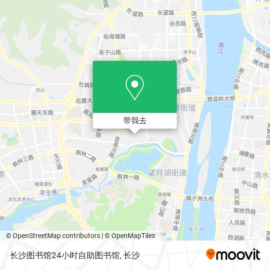 长沙图书馆24小时自助图书馆地图