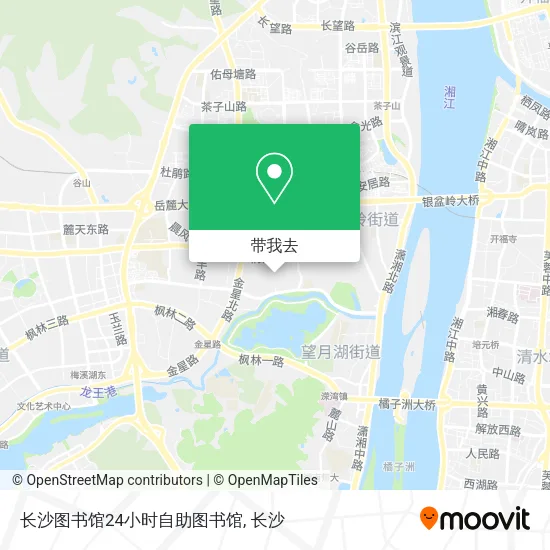长沙图书馆24小时自助图书馆地图