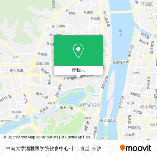 中南大学湘雅医学院饮食中心-十二食堂地图