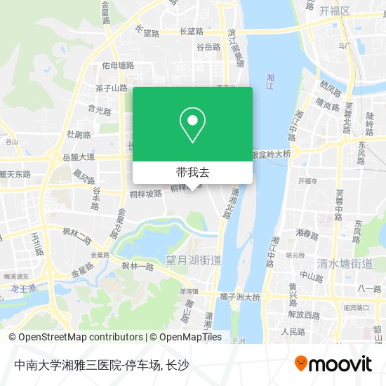 中南大学湘雅三医院-停车场地图