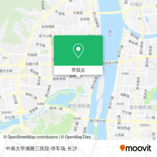中南大学湘雅三医院-停车场地图