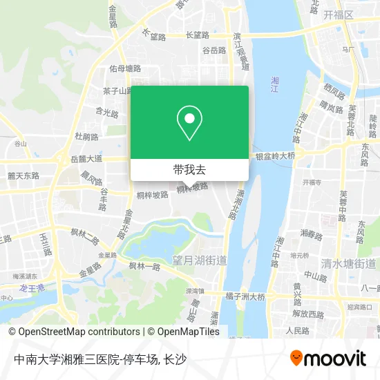 中南大学湘雅三医院-停车场地图