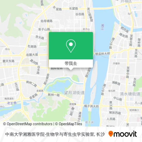 中南大学湘雅医学院-生物学与寄生虫学实验室地图