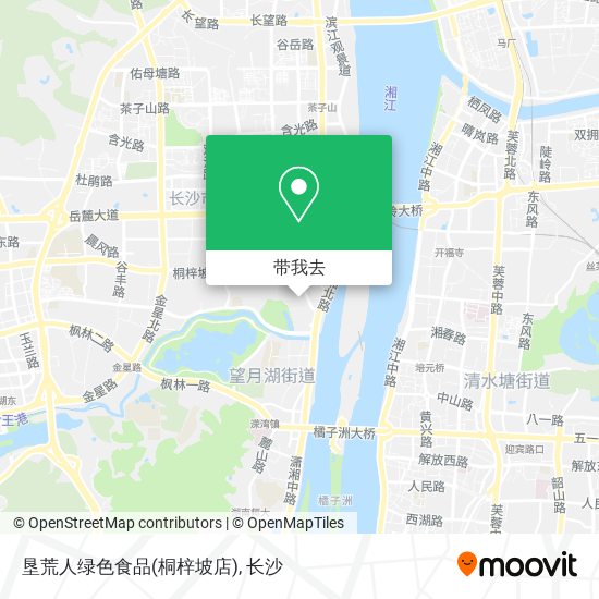 垦荒人绿色食品(桐梓坡店)地图