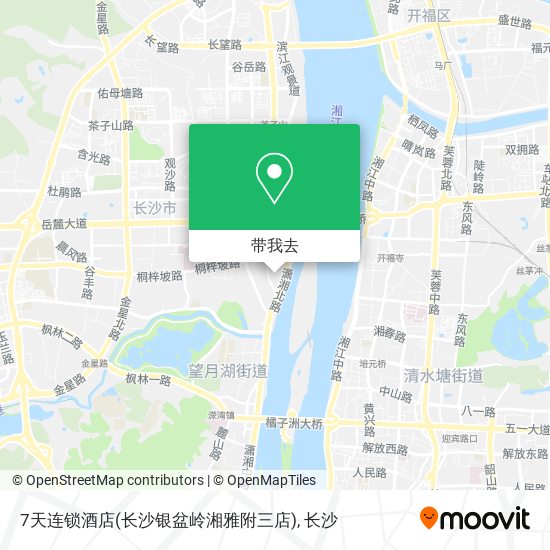 7天连锁酒店(长沙银盆岭湘雅附三店)地图