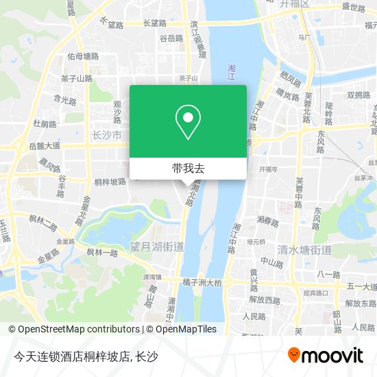 今天连锁酒店桐梓坡店地图