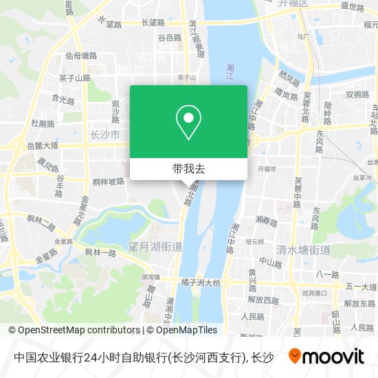 中国农业银行24小时自助银行(长沙河西支行)地图