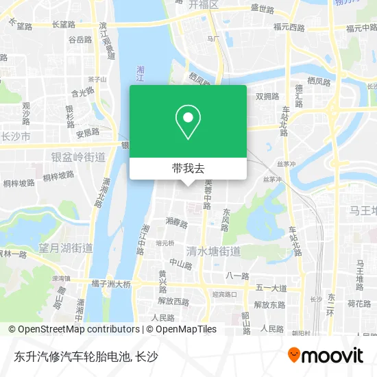 东升汽修汽车轮胎电池地图