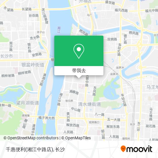 千惠便利(湘江中路店)地图