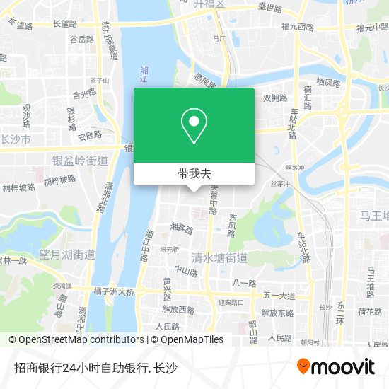 招商银行24小时自助银行地图